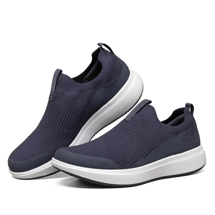 China Footwear Fashion Breathable Outdoor Zapatos Comfortable  Light Weight Slip On Men's Casual Shoes