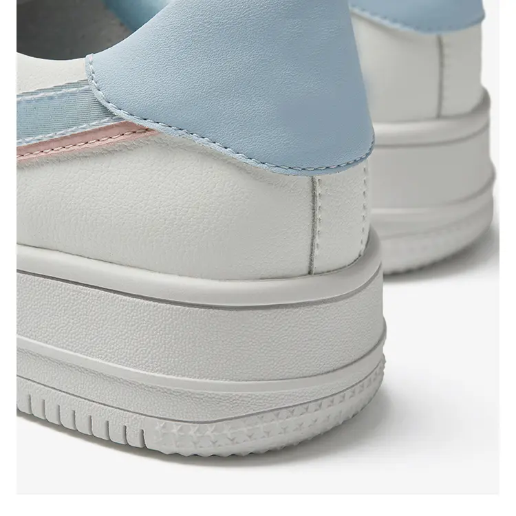 Jinjiang Factory Cheap Price Footwear All-Match Zapatos White Women's Casual Shoes Platform Fashionable
